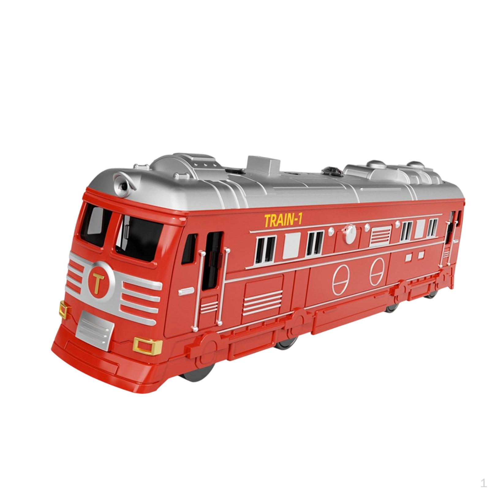 

Игрушечный электрический поезд Раннее образование Координация рук и глаз Модель локомотива для красный