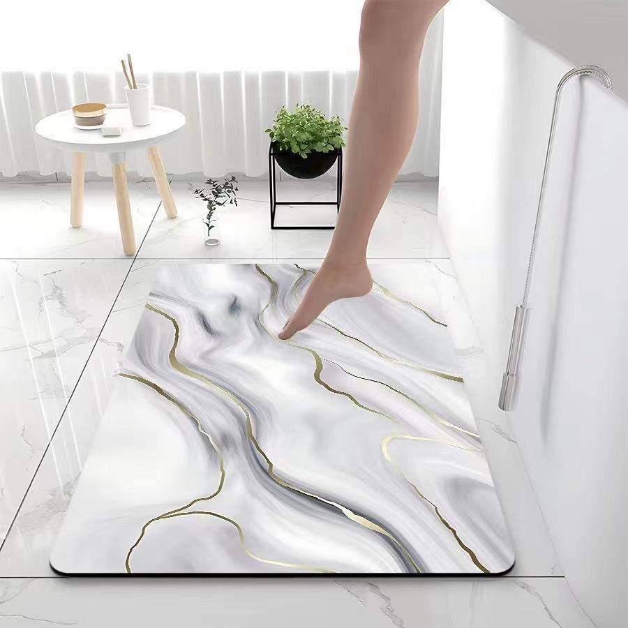 Bathroom Absorbent Floor Mat Toilet Door Mat Household Door Mat
