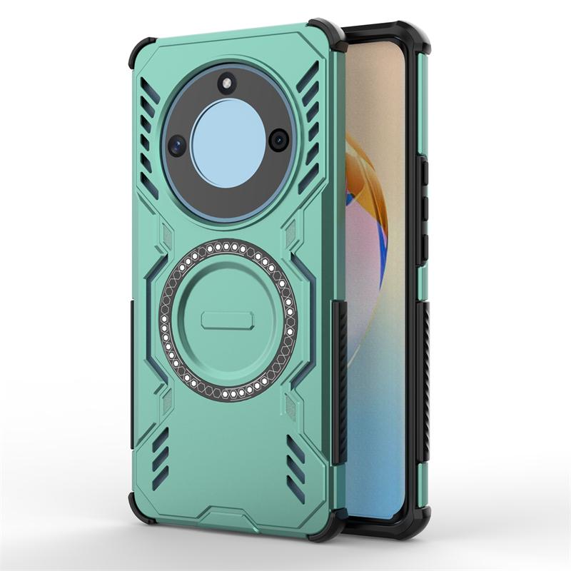 Pouzdro pro Honor X9b Pouzdro pro Honor X9b Pancéřované PC proti nárazu Magnetická adsorpce Bezdrátové nabíjení Zadní kryt pro Pouzdro pro Honor X9b 6,78 palce