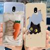 Case For Samsung J3 J5 J7 2017 Cover Cute Cartoon Cat Fashion Flowers Back Cover For Samsung Galaxy J7 2017 Phone Case
