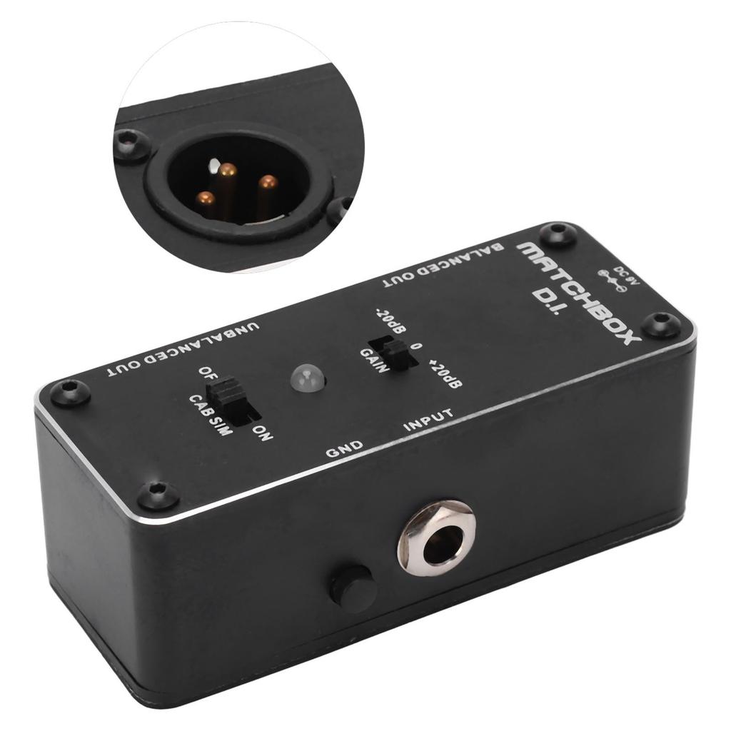 Buy DI Effect Pedal Black Multifunctional Electrical Guitar Bass Pedals