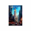 New York City travel print United States Poster Statue of Liberty Art New York print Canvas Painting  Travel Poster New York Art