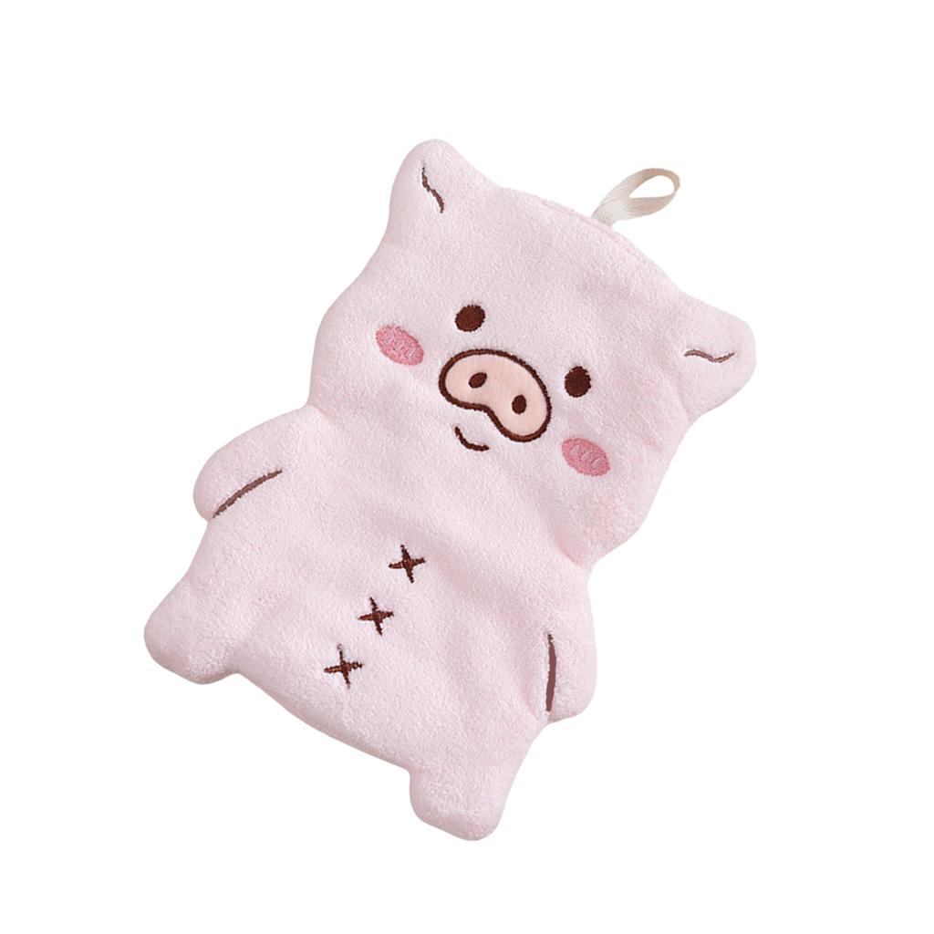 Animal Themed Kids Hand Towels Soft Absorbent Polyester Quick Drying for Kitchen and Bathroom