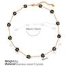 Diy Jewelry Crystal Necklace Summer Cute Colored Crystal Woven Flower Handmade Chain Jewelry Woman