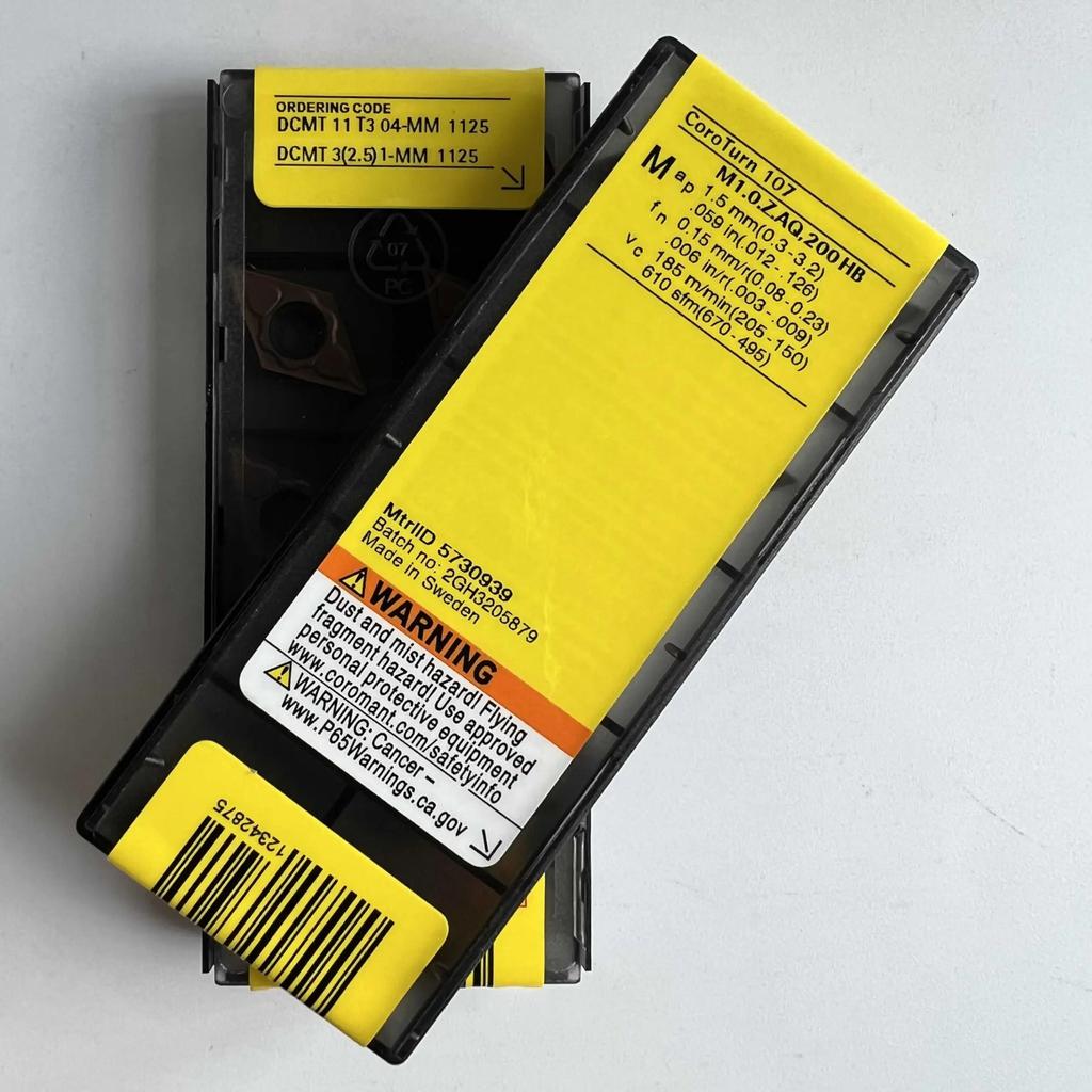 Original Sandvik / DCMT11T304-MM 1125  / CNC lathe carbide blade 10 Pcs