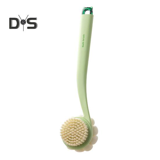 Bath Scrub Brush with Extended Anti-Slip Handle Double-Sided Back Rub Exfoliation Back Scrubber Three-dimensional Massage Brush