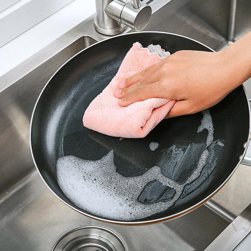 12pcs Super Absorbent Microfiber Kitchen Dish Cloth High-efficiency Tableware Household Cleaning Towel Kitchen Tools Gadgets