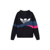 adidas Originals TS Colorblock Contrast Panel French Terry Hoodie Men Black Multi H46695