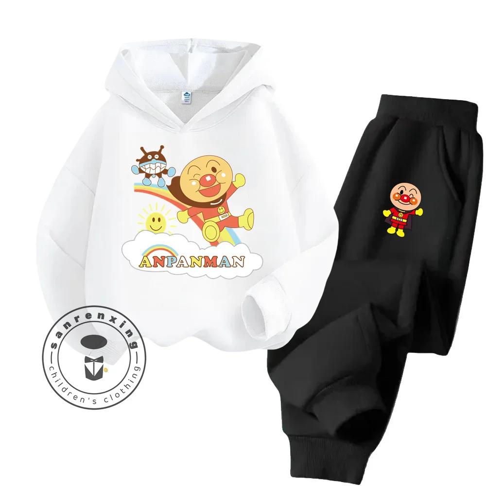 Ensemble de sweat à capuche de sport pour enfants, mode Anpanman abordable, vêtements économiques sans compromis sur la qualité, printemps-automne