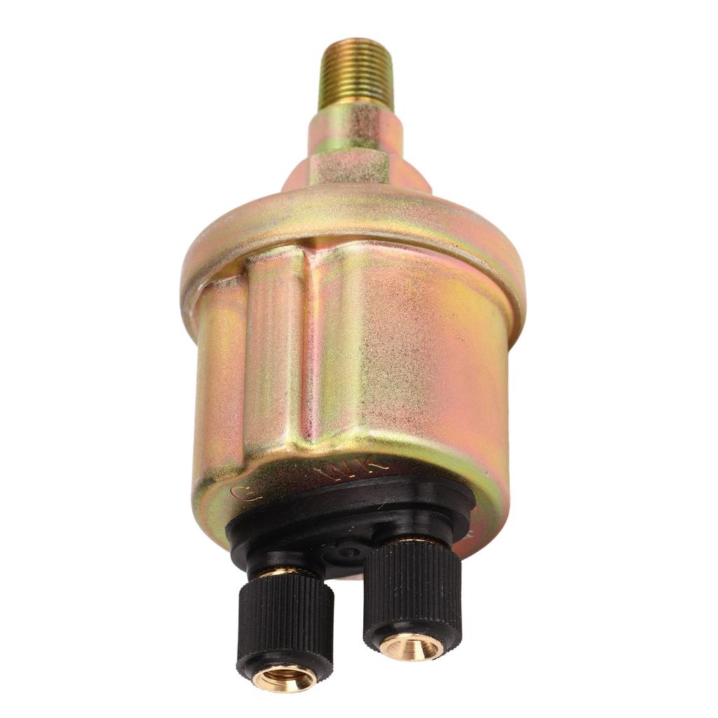 Diesel Generator Oil Pressure Sensor 1 8NPT Gold Matte Double Head Oil Pressure Sensor for VDO 0‑10Bar