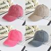 Waterwashed Denim Baseball Cap With Curved Brim For Casual Fashion Men Women