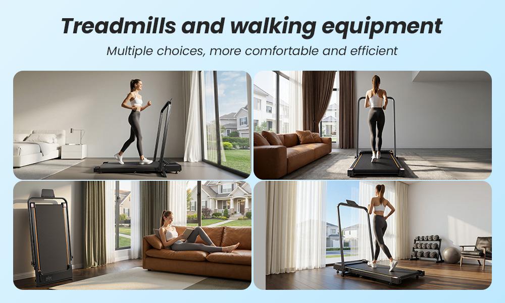 Formill FT41 Brushless Motor Walking Pad Incline Treadmill with Handle Bar 1–10KM/H Speed LED Display Remote Control Compact Home Office Treadmill