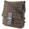 FENDI Zucchino Shoulder Bag 8BT075 Brown canvas Women Used
