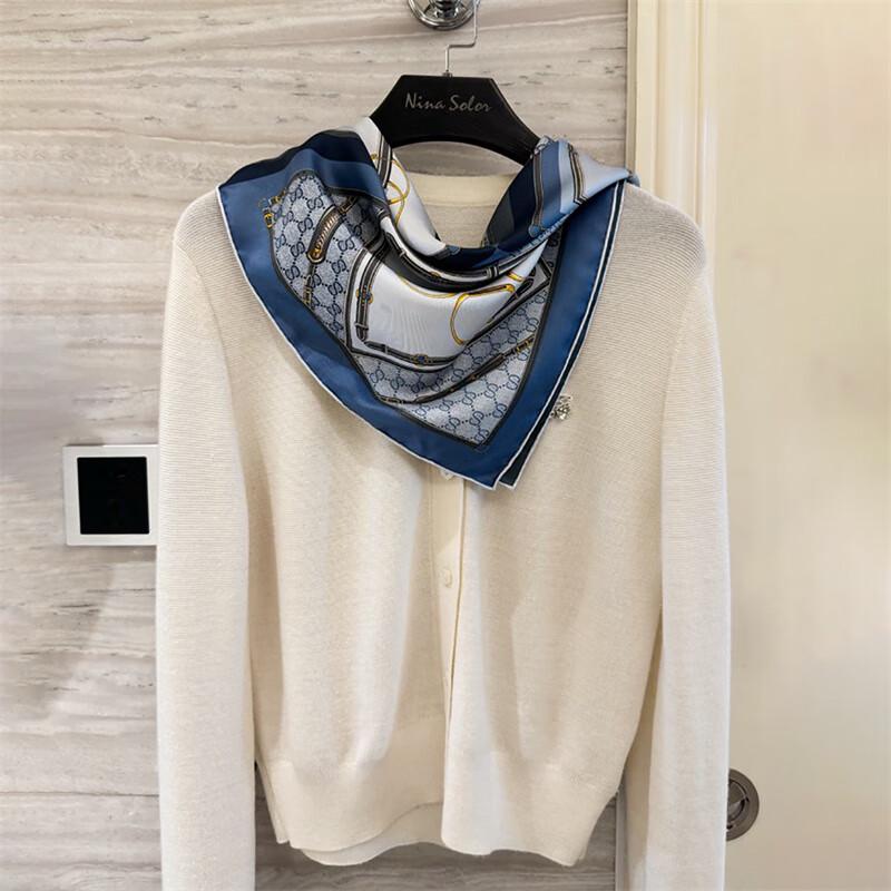 NINA SOLOR Elegant Mulberry Silk Scarf