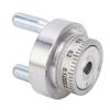 Hand Wheel 50mm Mini Lathe Hand Wheel Mini Lathe Hand Wheel with Handle Crank Aluminum Alloy 50mm 2in 0‑1mm Scale  Size