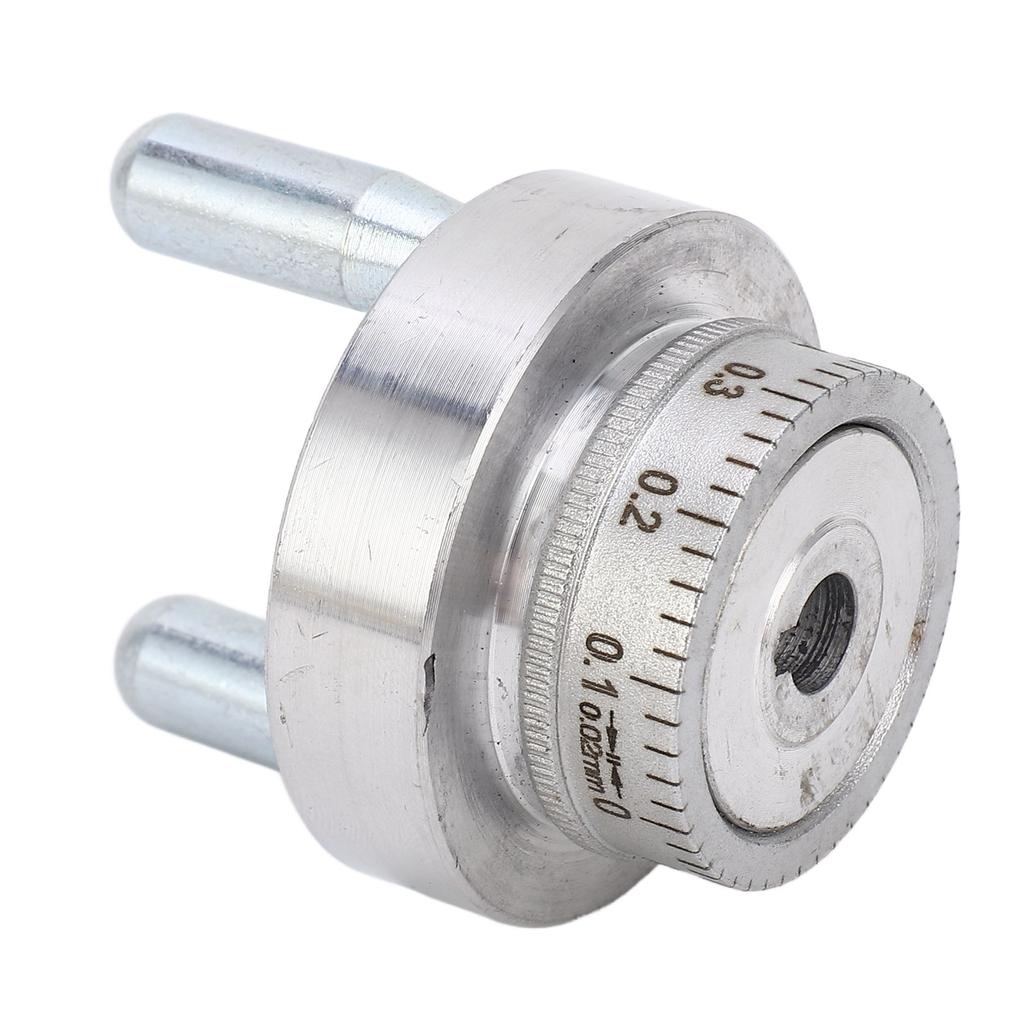 Hand Wheel 50mm Mini Lathe Hand Wheel Mini Lathe Hand Wheel with Handle Crank Aluminum Alloy 50mm 2in 0‑1mm Scale  Size