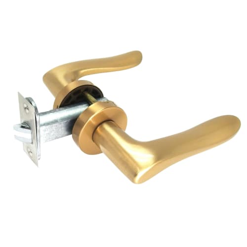 

Kawaguchigiken AL Series Interior Door Knob, Satin Gold, Boxed, AL-32-1M-SG
