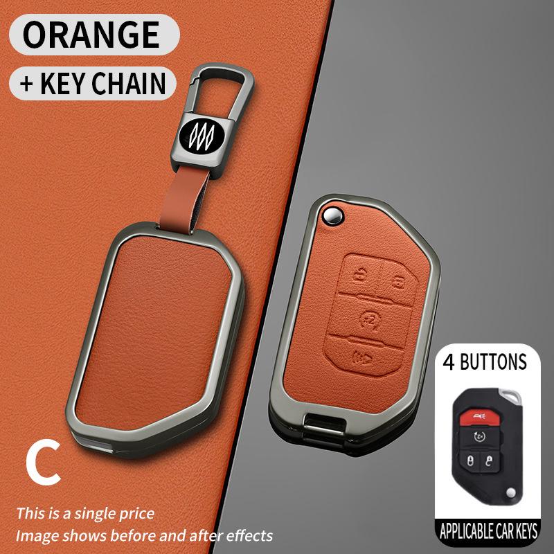 Premium Metal Key Covers for Jeep Wrangler & Gladiator