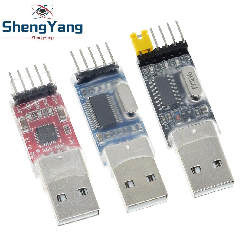 TZT 3pcs/lot =1PCS PL2303HX+1PCS CP2102+1PCS CH340G USB TO TTL for arduino PL2303 CP2102 5PIN USB to UART TTL Module