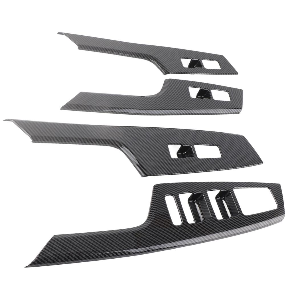 Car Interior Door Armrest Window Switch Panel Cover Trim Carbon Fiber Style Replacement for Kia EV6
