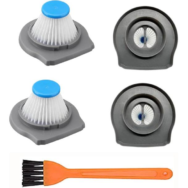 HLVCF10 Vacuum Filter Replacement for Dustbuster Filter, Compatible with BLACK and DECKER AdvancedClean & Reviva Series Hand Vacuums - 4 Pack with 1