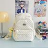 Schoolbag Small Fresh Sweet Cute Japanese College Wind Polka Dot Backpack Junior High School Students Casual Light Large Capacity Backpack