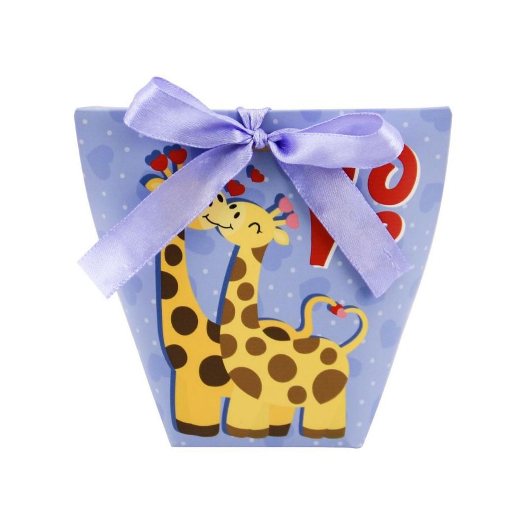 Valentine S Day Cute Little Animal Design Candy Box Packaging Valentine S Day Small Gift Packaging Cookie Box With Ribbon жирафовый