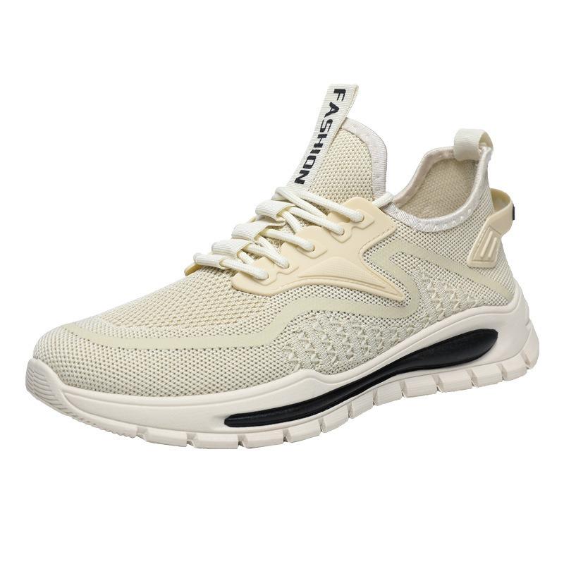 New fly-woven men's shoes spring and summer breathable mesh sports running shoes men's work leisure versatile