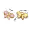 3 Stück Edelstahl Schmetterling Anhänger Zirkonia Muschel Anhänger Kinder Armband Halskette Zubehör DIY Schmuck Ohrringe Herstellung
