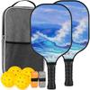 Beginner Pickleball Paddle Set Fiberglass Outdoor Sports Rackets With Balls New Players