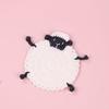 Cartoon Crochet   Lamb Coasters Cute Teacup Pad Creative Heat Insulator  Pad  Restaurant Table