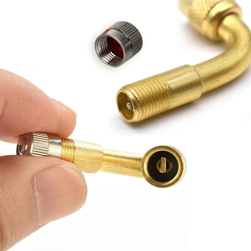 Motorcycle Air Valve, For Motorcycles, For Motorcycles, 45° Extension, L-Shaped Air Valve, For Moped