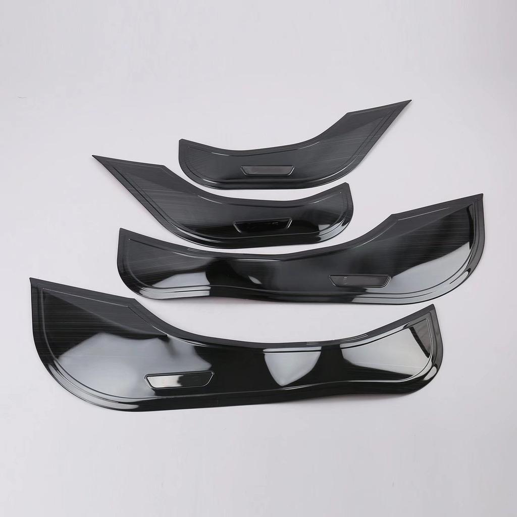 Stainless Steel Car Inner Door Anti-Kick Panel Cover For Hyundai IX35 2018     Trim Stick Interior Accessories