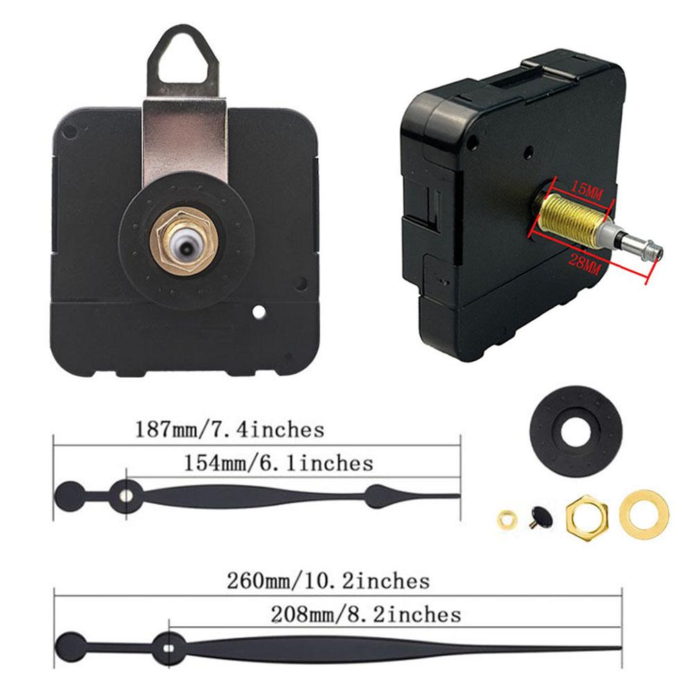 Efficient Power Usage Clock Movement Flexible Shaft Lengths As Pictures Show Wall Clock Movement For Craft Projects