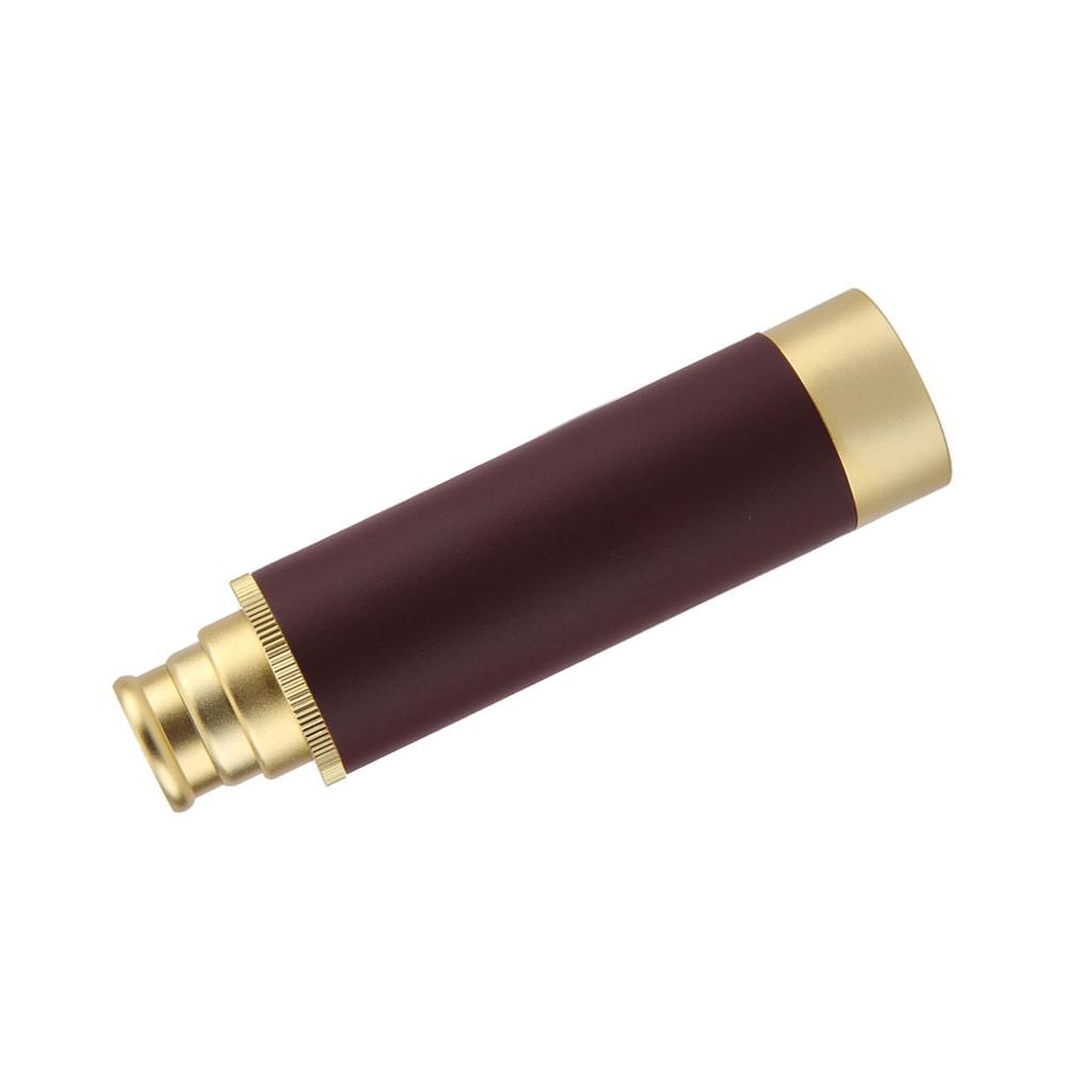 Retro Telescope Zoomable Spyglass Portable Handheld Telescope Vintage Monocular for Camping Boating