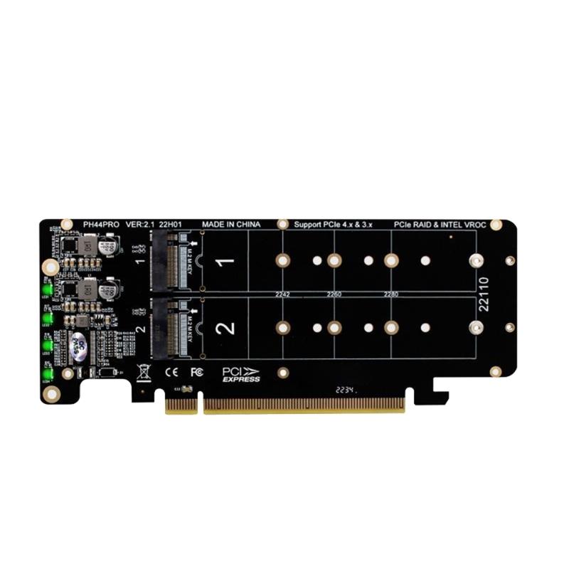 Shock-proof  PCIeX16 To for M.2 M-key NVMEx4 SSD for  Pansion Adapter Card for PC