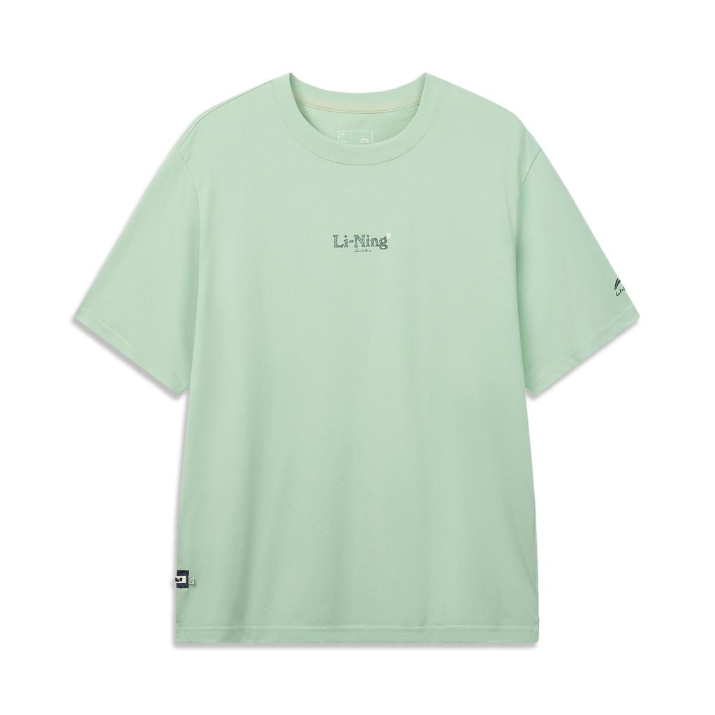 Li-Ning Color Block Casual Comfortable Short Sleeve T-Shirt Unisex tops AHSW643-2