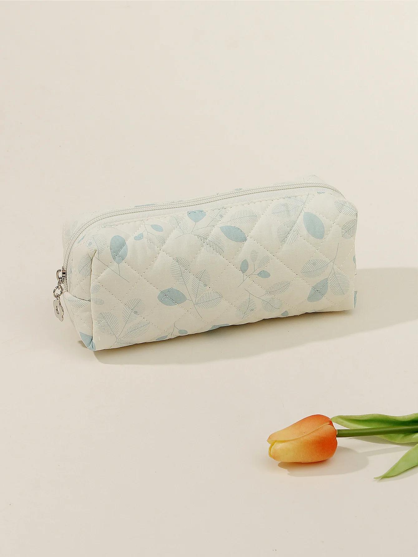 

Мультяшный хлопковый пенал для канцелярских принадлежностей, большой вместительный пенал для хранения кистей, милый пенал, корейские канцелярские принадлежности, возвращаемся в школу