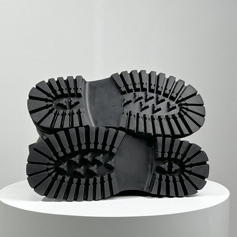 Neuankömmling Leder Herren Chelsea Boots Dicke Sohle Runde Zehenpartie Kurze Stiefel Winterbekleidung Botas Warme Plüsch Schneeschuhe Hohe Schuhe