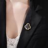 Cazador Poker Card Spade Heart Club Diamond Lapel Pins Women's Brooch Stainless Steel Metal Pins Backpack Badges Jewelry Gift