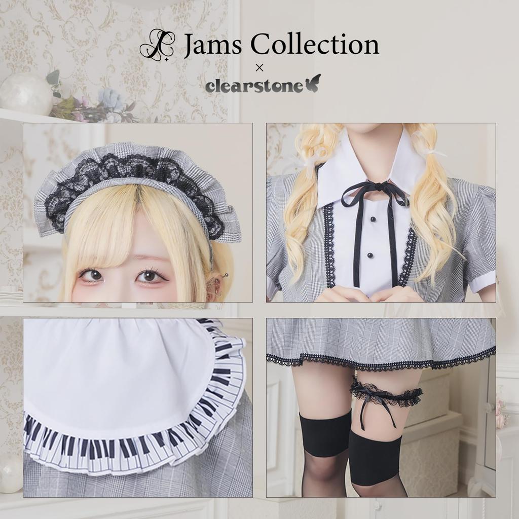 Clearstone Lyrical Palette Cosplay Halloween Pianoforte Maid JamsCollection Damen Schwarz