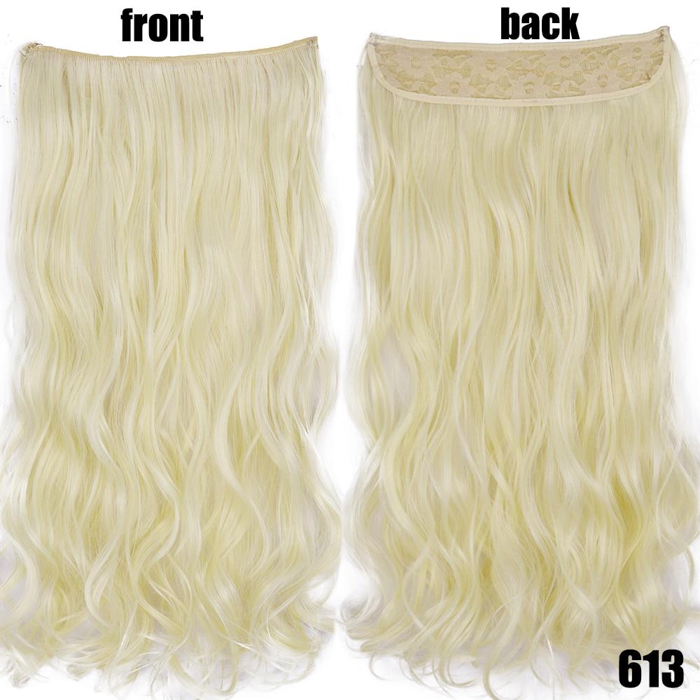 XINRAN 22-дюймова модна жіноча перука з невидимою волосінню для нарощування волосся, стійка до високих температур, синтетична хвиля без застібок