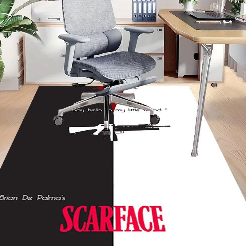 1pc Scarface Office Carpet Chair Mats Soft, Comfortable, All Season,Perfect for Home, Bedroom, or Office Decor, Perfect Gift for
