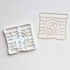 Christmas Cookie Cutter Xmas Snowflakes Santa Claus Fondant Biscuit Embossing Mold DIY Plastic Pastry Baking Mould Kitchen Tools