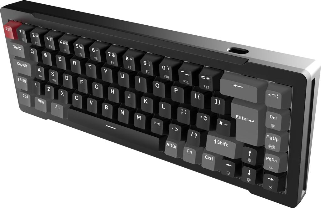 RAIJINTEK BLACK TKL Gaming Keyboard English Layout Wired Magnetic Switches 69 Keys Connection CNC Aluminum Frame Hot Swappable Lighting Compatible