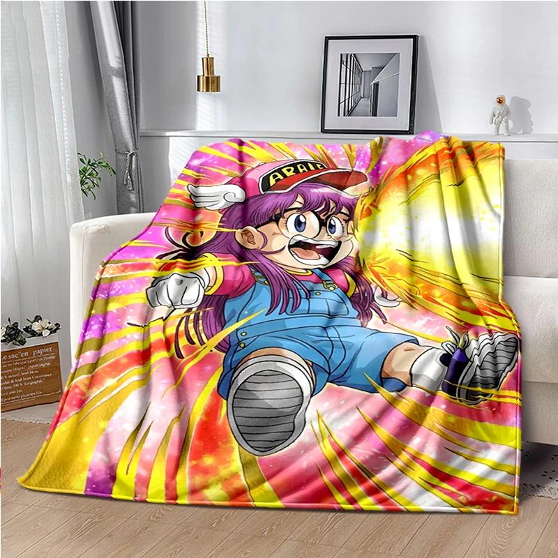 DR-Slump-Arale Cartoon Throws Blanket Kids Super Soft Cute Blankt for Travel Couch Sofa Picnic Bed Flannel Blanket Birthday Gift