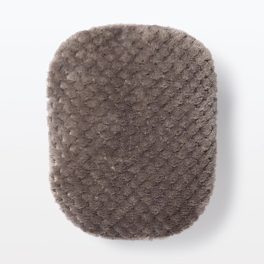 MUJI Warm Fiber Pique Hot Water Bottle 24 x 20 12826422 Cover, Small, Brown, Approx. cm,