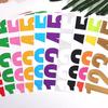 3-inch 0-9 Number Sticker, Large Vinyl Mailbox Label For Goods Classification Self-adhesive Mold Waterproof Wall Sticker