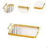 Acrylic Serving Tray with Handles for Tea And Fruit Display In Home Or Cafe
