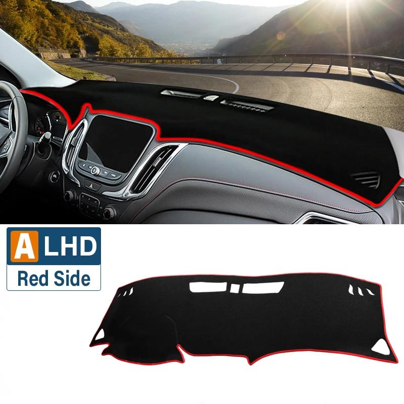 Car Dashboard Cover Pad For Chevrolet Equinox 2017 2018      Avoid Light Anti-UV Carpet Mats Accessories A Red Side